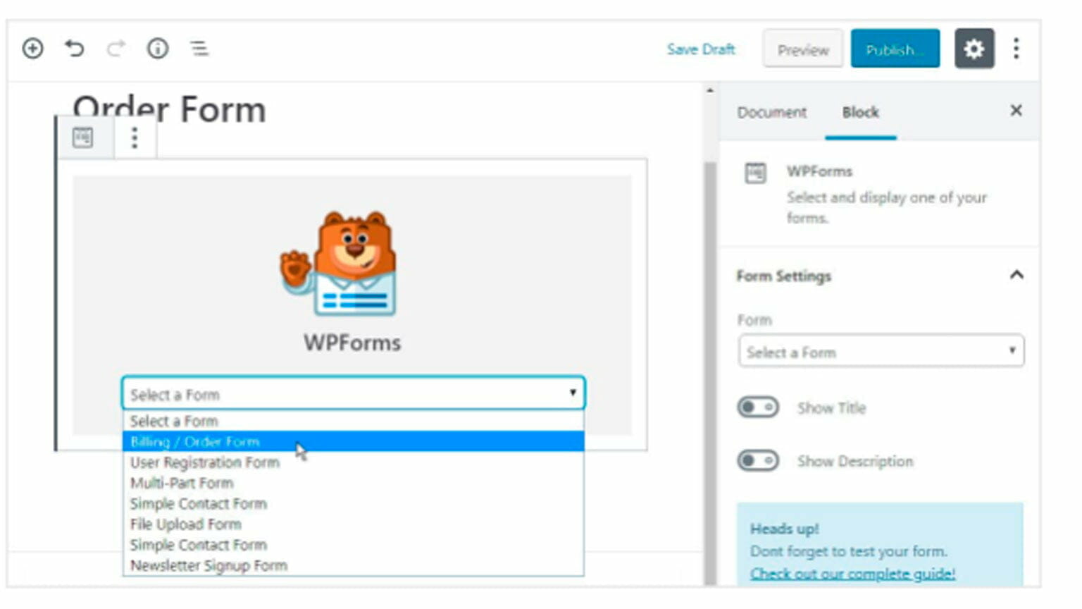 Formulario de pago sencillo para WordPress