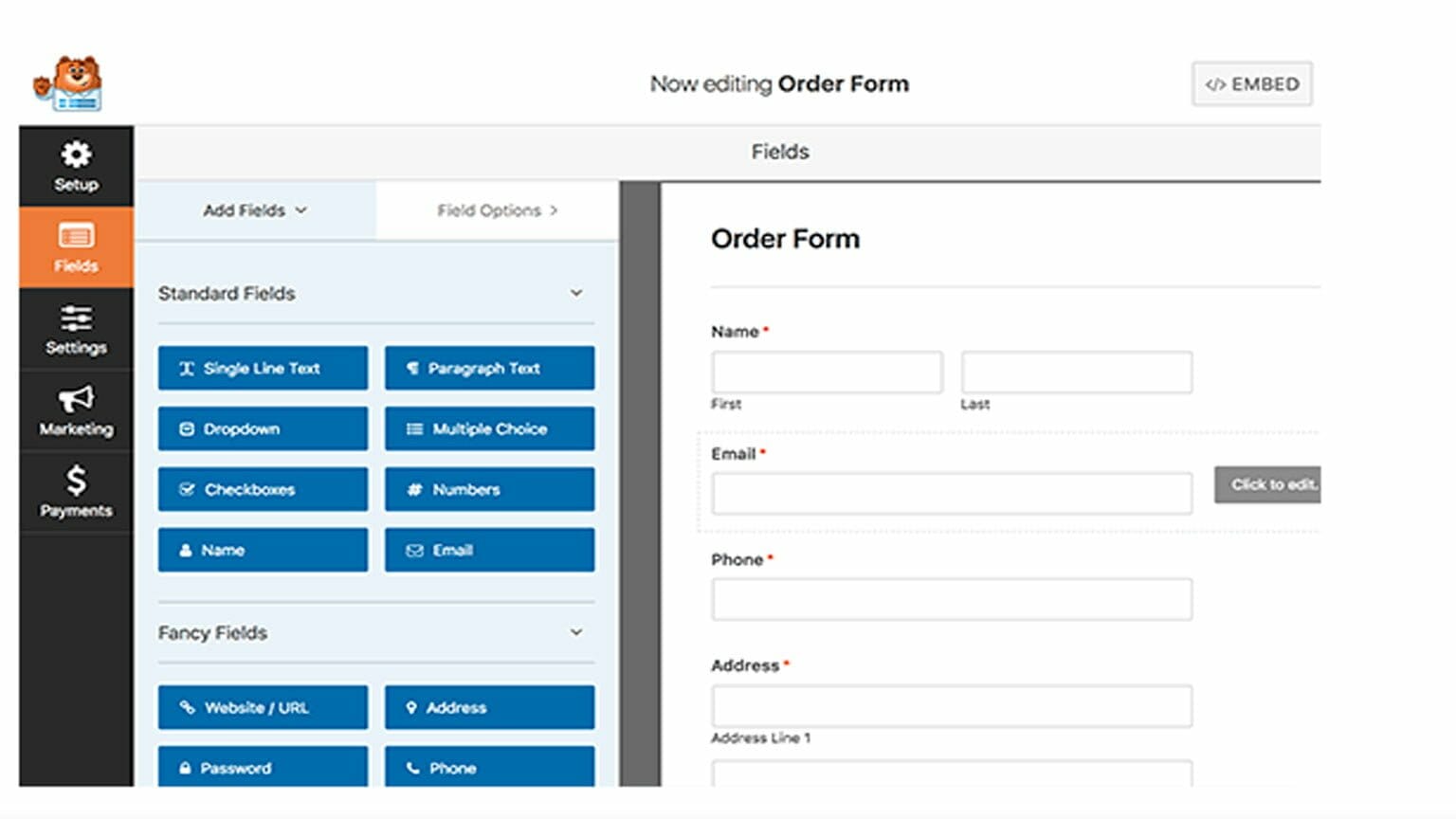 Formulario de pago sencillo para WordPress