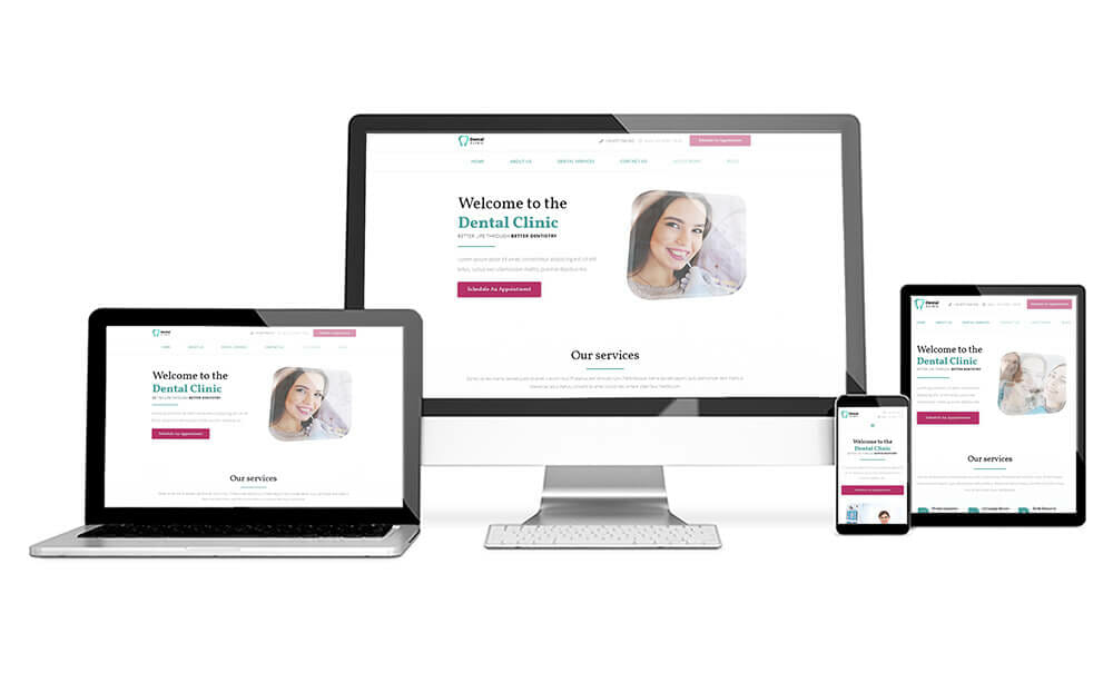 dental clinic homepage